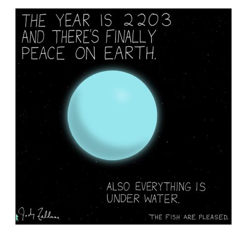 The year is 2203 and there's finally peace on earth. . . Also everything is underwater.