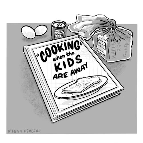 "Cooking" when the kids are away
