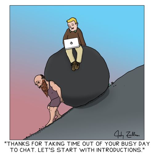 "Thanks For Taking Time Out Of Your Busy Day To Chat. Let's Start with Introductions."