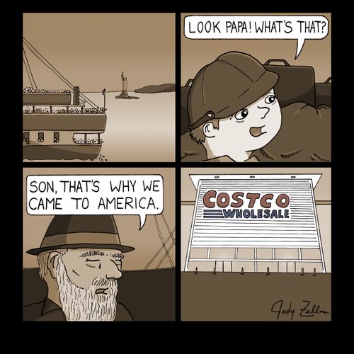 "Look Papa! What's that?"