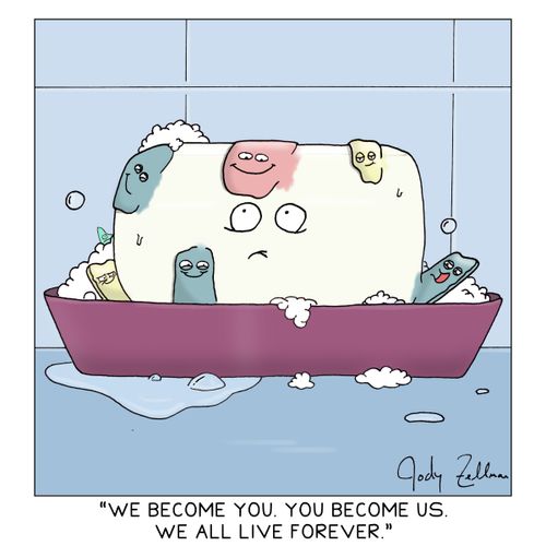 "We all become you. You become us. We all live forever."