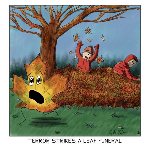 Terror Strikes A Leaf Funeral