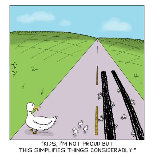 "Kids, I'm not proud but this simplifies things considerably."
