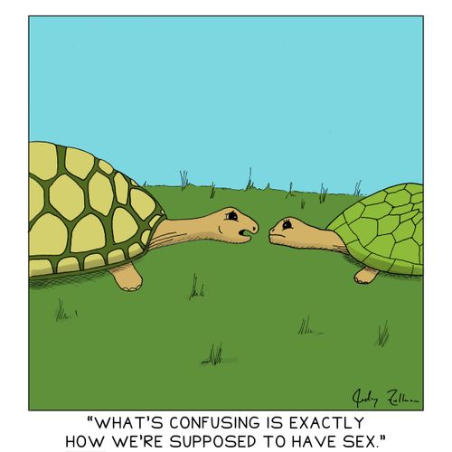 "What's confusing is exactly how we're supposed to have sex."