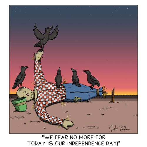 "We fear no more for today is our Independence Day!"