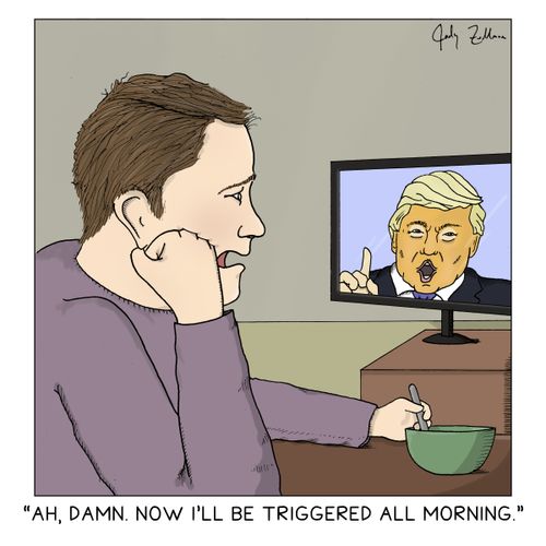 "Ah, damn. Now I'll be triggered all morning."