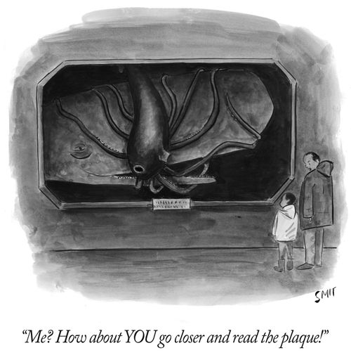 "Me? How about you go closer and read the plaque!"