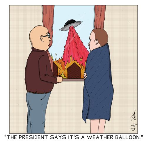 "The president says it's a weather balloon."