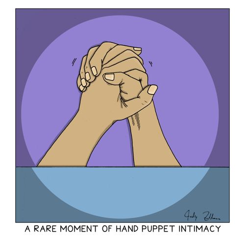 A Rare Moment of Hand Puppet Intimacy