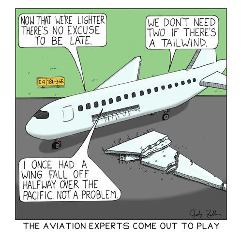 The aviation experts come out to play