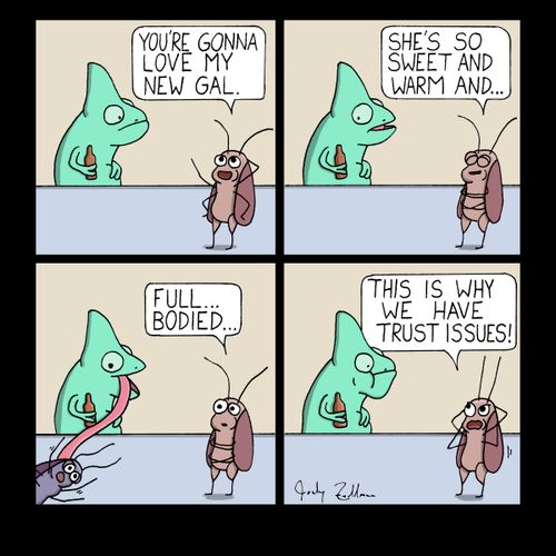 "This is why we have trust issues!"