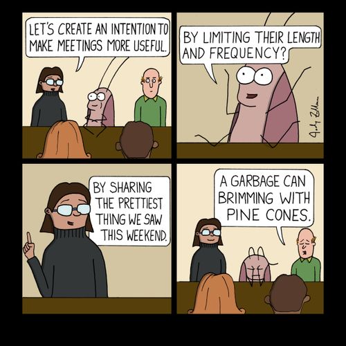 "Let's create an intention make meetings more useful."