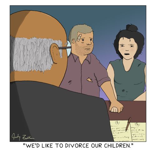 "We'd like to divorce our children."