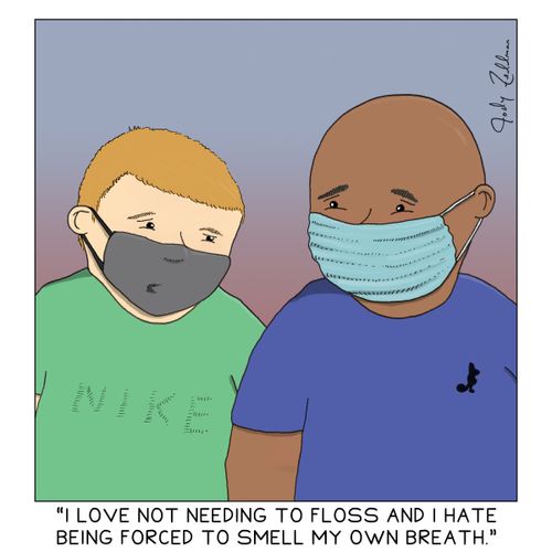 "I love not needing to floss and I hate being forced to smell my own breath."