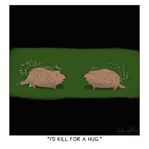 "I'd kill for a hug."