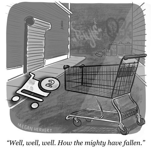 "Well, well, well. How the mighty have fallen."