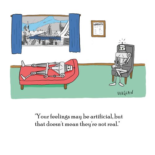 "Your feelings may be artificial, but that doesn't mean they're not real."