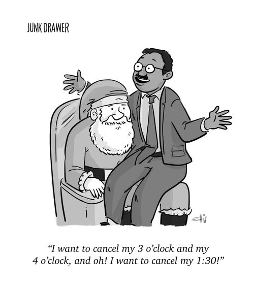 "I want to cancel my 3 o'clock and my 4 o'clock, and oh! I want to cancel my 1:30!"