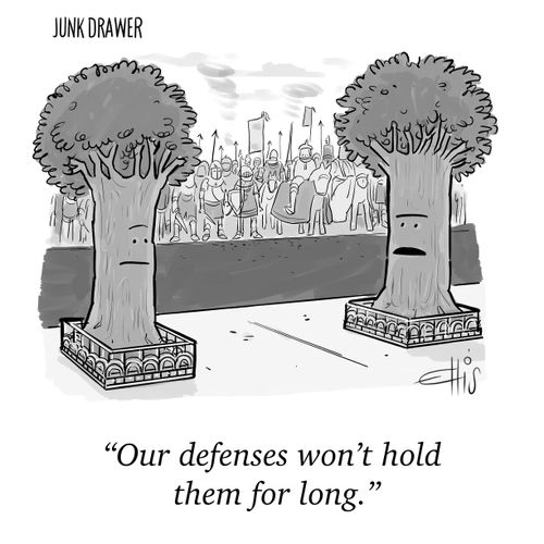 "Our defenses won't hold them for long."