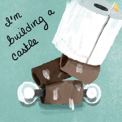 "I'm building a castle."