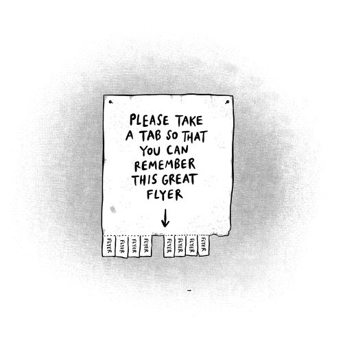 Please Take A Tab So That You Can Remember This Great Flyer