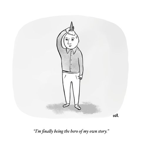 "I'm finally being the hero of my own story."