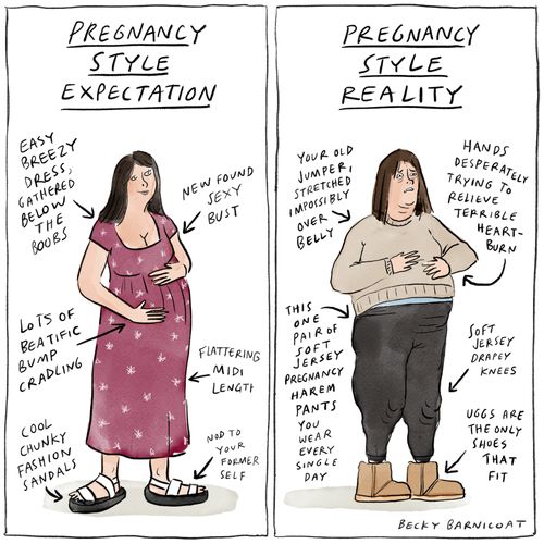 Pregnancy style expectation vs reality