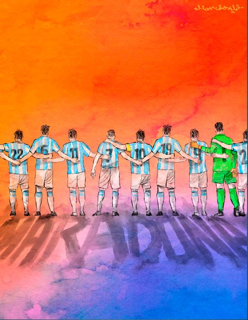 Maradona memorial.