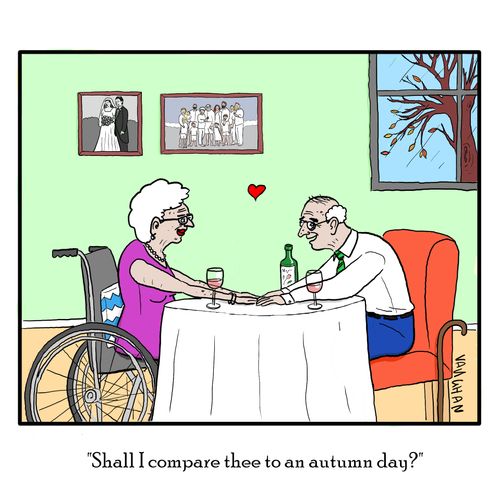 "Shall I compare thee to an autumn day?"