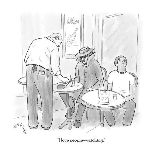 "I love people-watching."