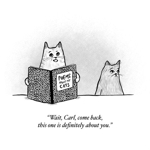 "Wait, Carl, come back, this one is definitely about you."