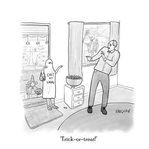 "Trick-or-treat!"