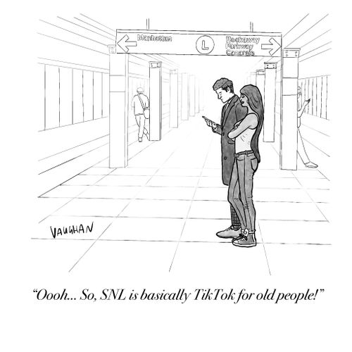 "Oooh... So, SNL is basically TikTok for old people!"