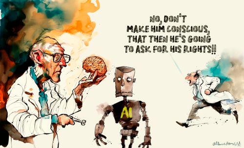 "I'm not an AI, I'm a human being."