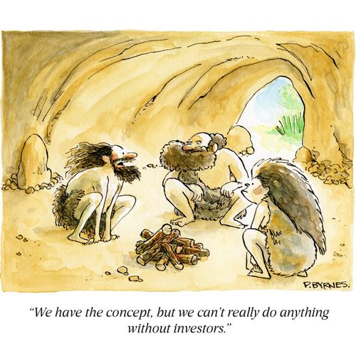 "We have the concept, but we can't really do anything without investors."