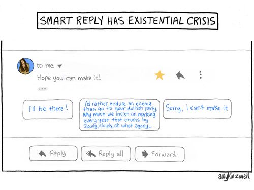 Smart reply has existential crisis
