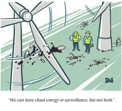 "We can have clean energy or surveillance, but not both."
