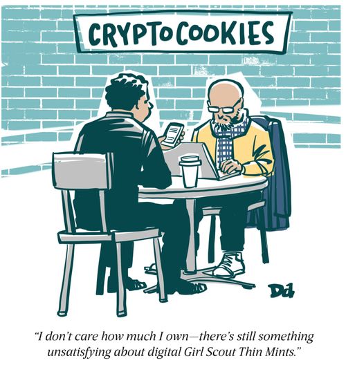 "I don't care how much I own – there's still something unsatisfying about digital Girl Scout Thin Mints."