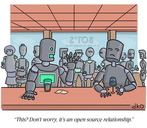 "This? Don't worry, it's an open source relationship."