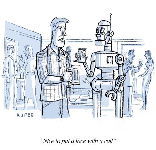 "Nice to put a face with a call."