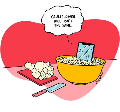 Cauliflower rice isn't the same