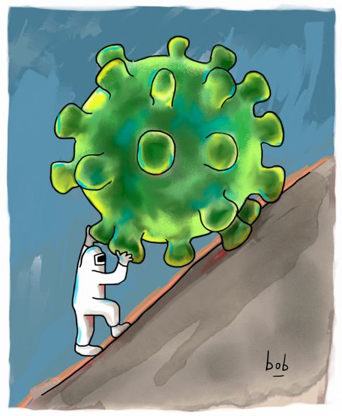 Sisyphus and coronavirus