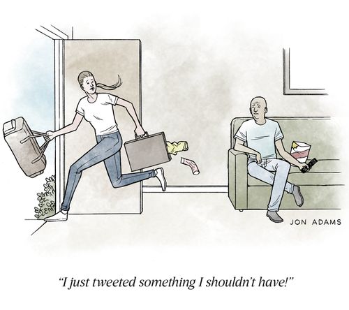 "I just tweeted something I shouldn't have."