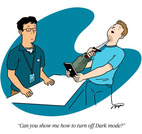 "Can you show me how to turn off Dark mode?"