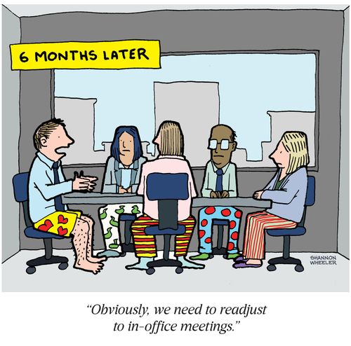 "Obviously, we need to readjust to in-office meetings."
