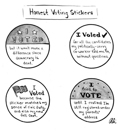 Honest Voting Stickers