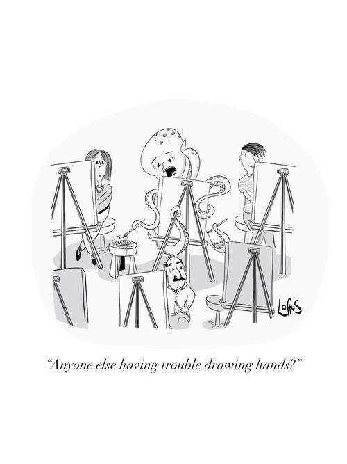 "Anyone else having trouble drawing hands?"