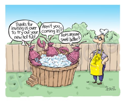 Lobster Hot Tub Party.