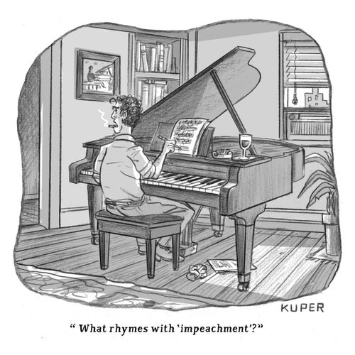 "What rhymes with 'impeachment'?"