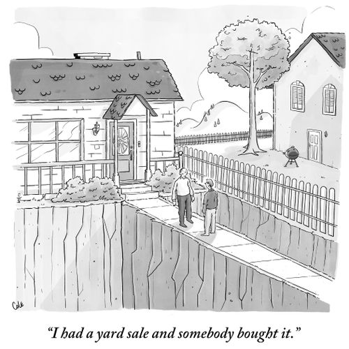 "I had a yard sale and somebody brought it."
